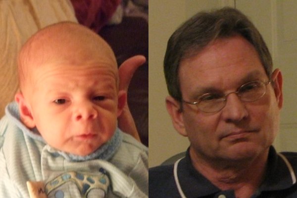 Daniel and Pipi - what a striking resemblance!