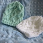 Cabled Baby Hats