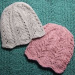 Ribbing and Lace Chemo Caps