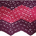 Shell and Stripe Ripple Afghan