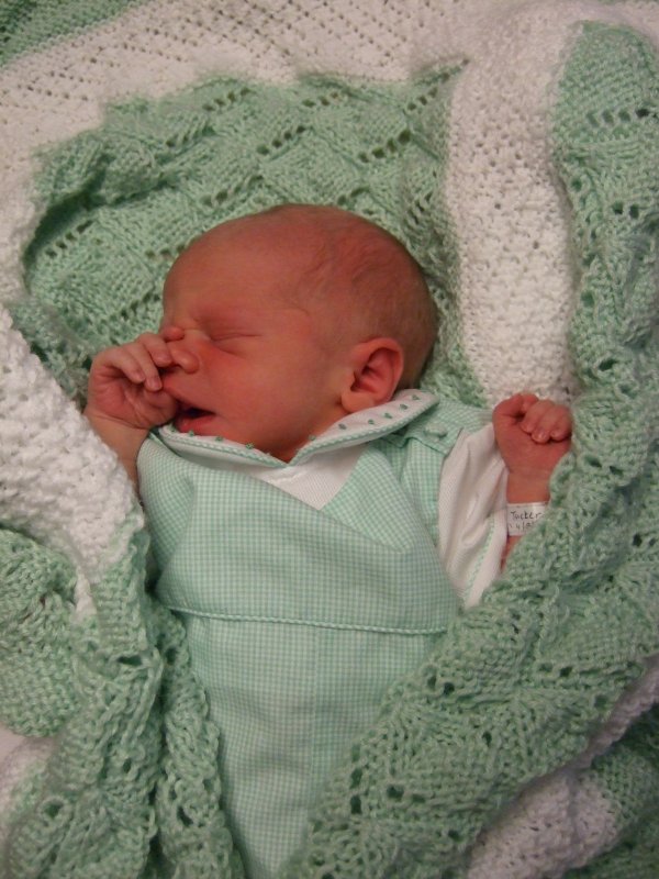 Daniel on Mama blanket